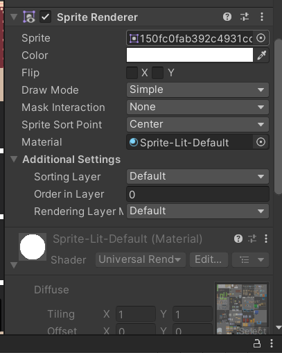 Добавление спрайта